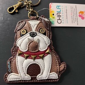 NWT Bulldog keychain/coin purse